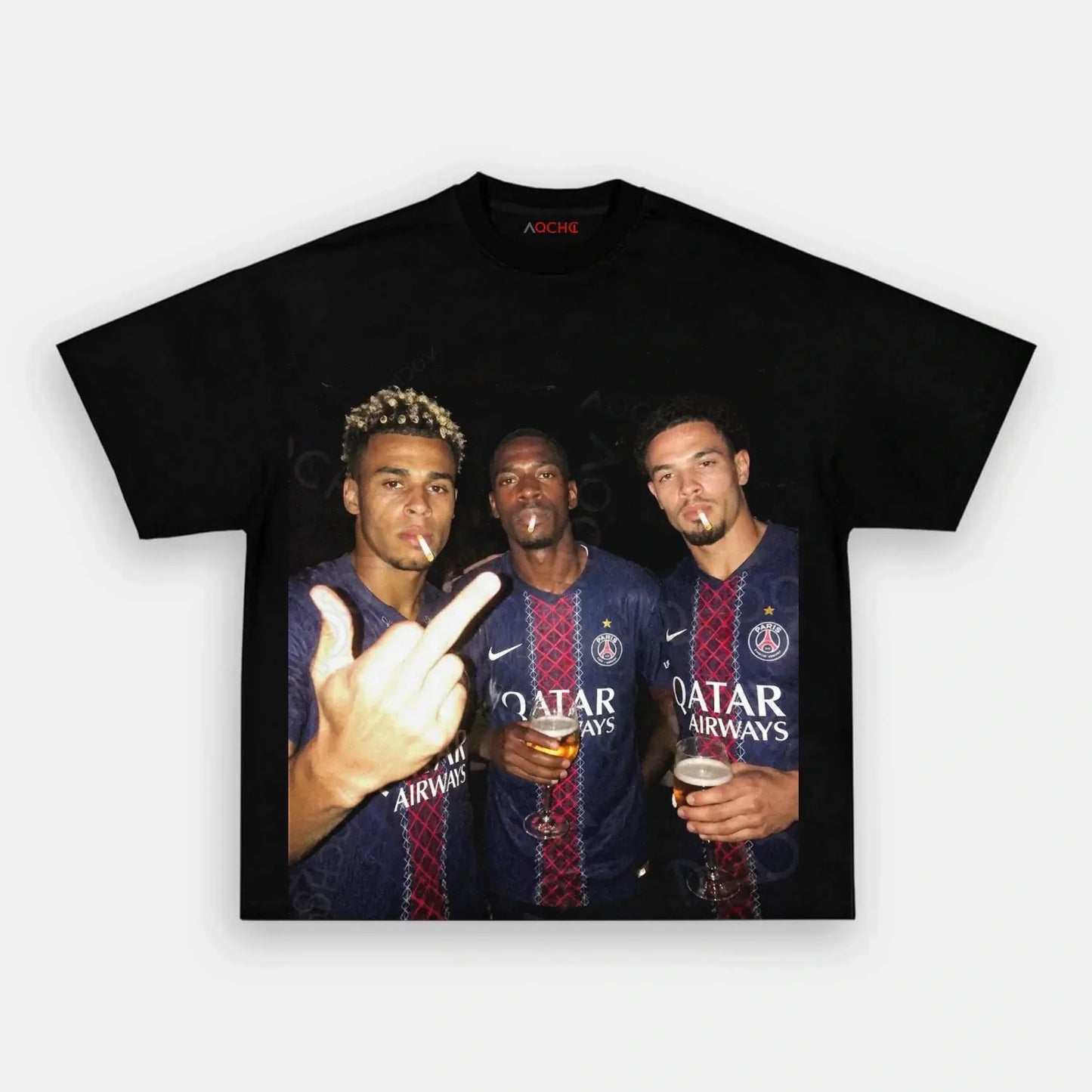 Désiré Doué&Ousmane Dembélé&Warren Zaïre-Emery 2026 Tee 1