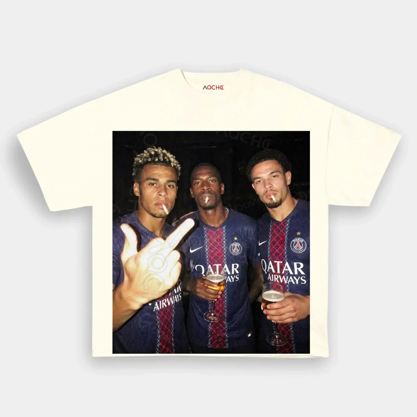 Désiré Doué&Ousmane Dembélé&Warren Zaïre-Emery 2026 Tee 1