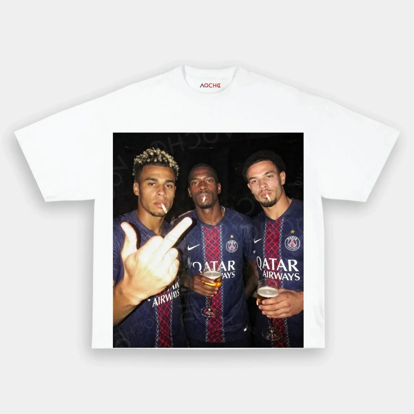 Désiré Doué&Ousmane Dembélé&Warren Zaïre-Emery 2026 Tee 1