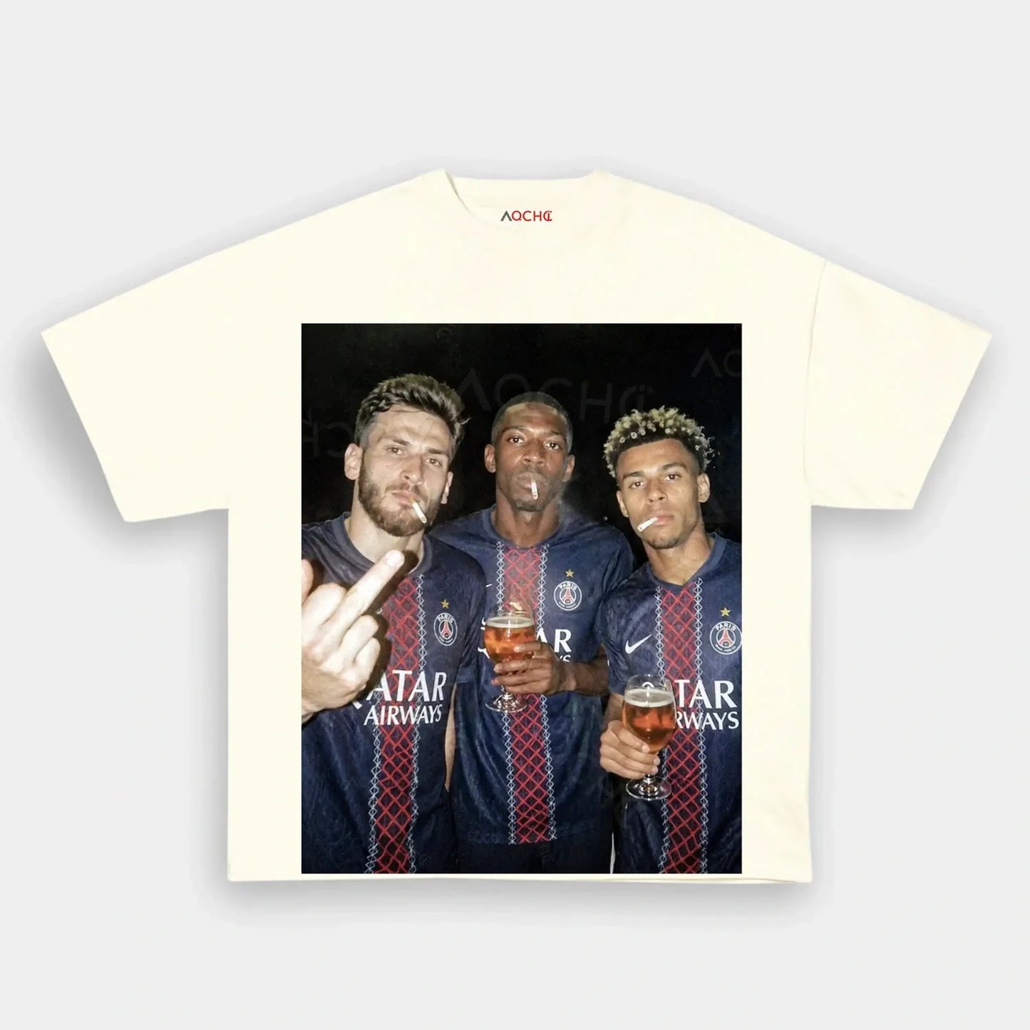 Khvicha Kvaratskhelia&Ousmane Dembélé&Désiré Doué 2026 Tee 1