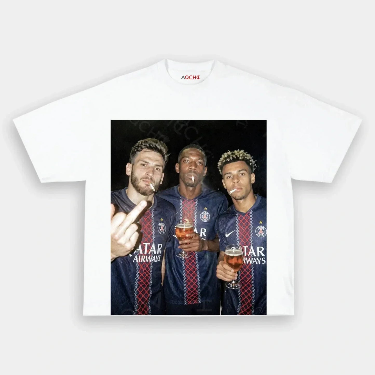 Khvicha Kvaratskhelia&Ousmane Dembélé&Désiré Doué 2026 Tee 1