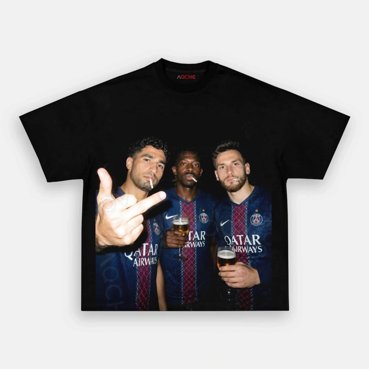 Achraf Hakimi&Ousmane Dembélé&Khvicha Kvaratskhelia 2026 Tee 1