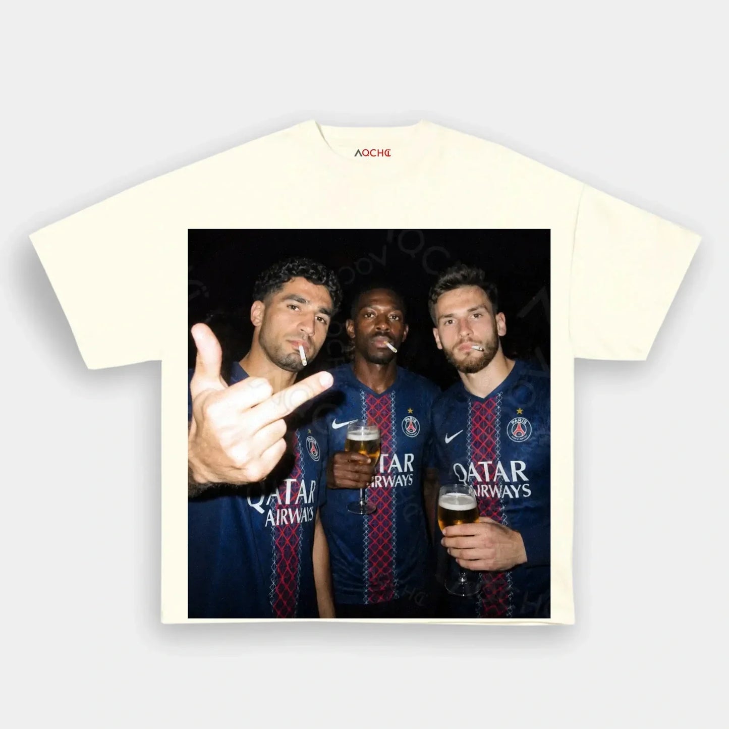 Achraf Hakimi&Ousmane Dembélé&Khvicha Kvaratskhelia 2026 Tee 1