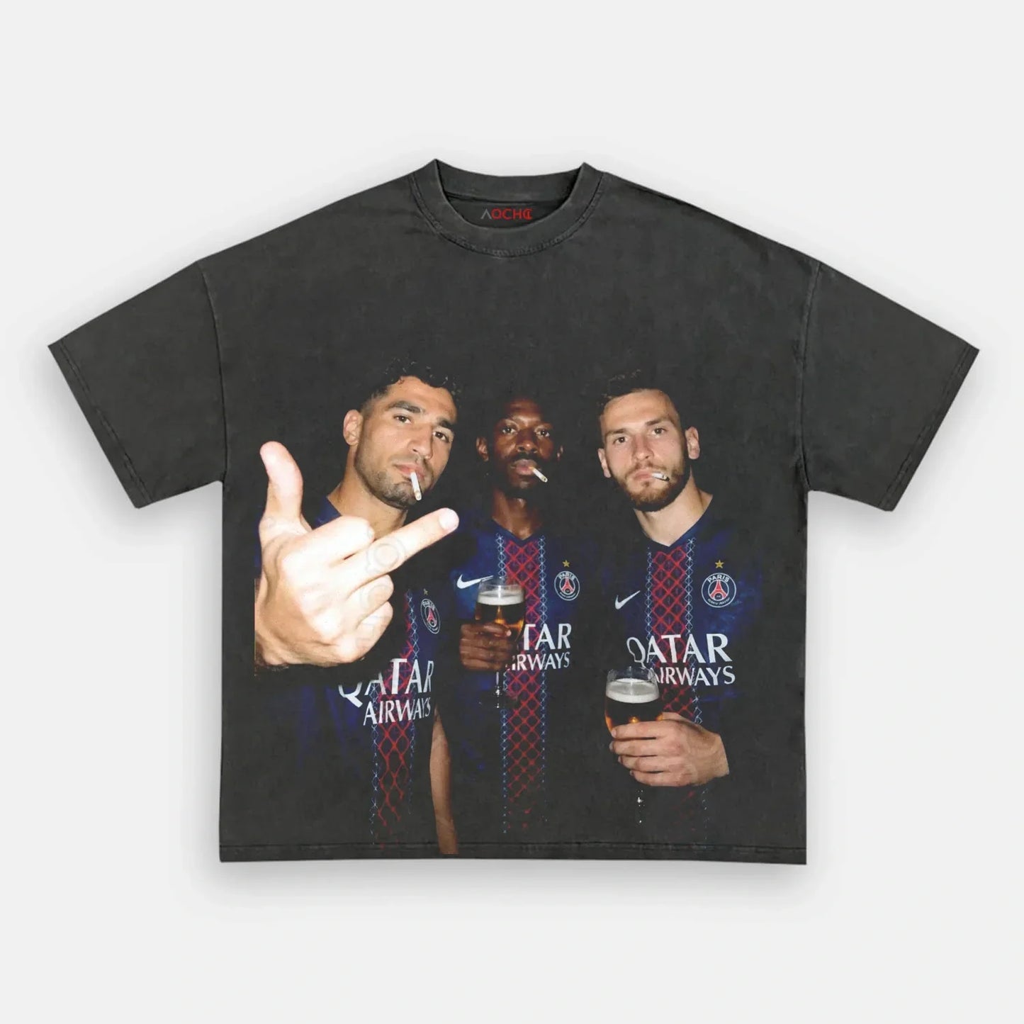 Achraf Hakimi&Ousmane Dembélé&Khvicha Kvaratskhelia 2026 Tee 1