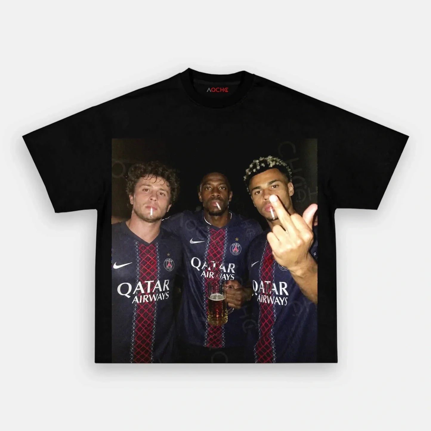 João Neves&Ousmane Dembélé&Désiré Doué 2026 Tee 1