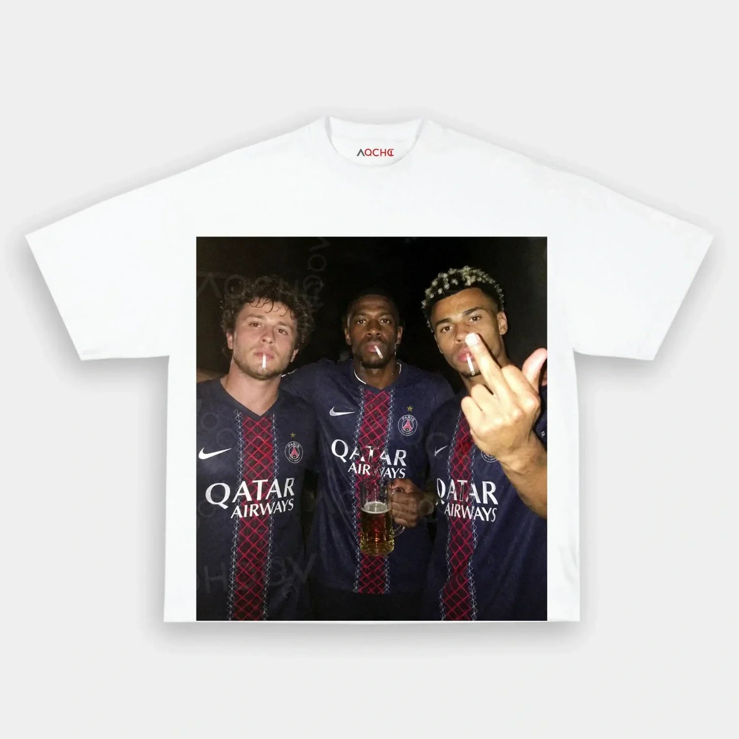 João Neves&Ousmane Dembélé&Désiré Doué 2026 Tee 1