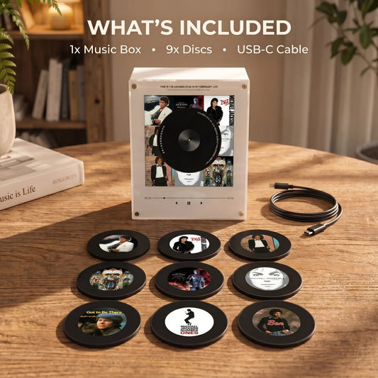 🎤 Iconic Music Legend NFC Fridge Magnet Music Player | Retro Vinyl Decor Gift Set 🎵