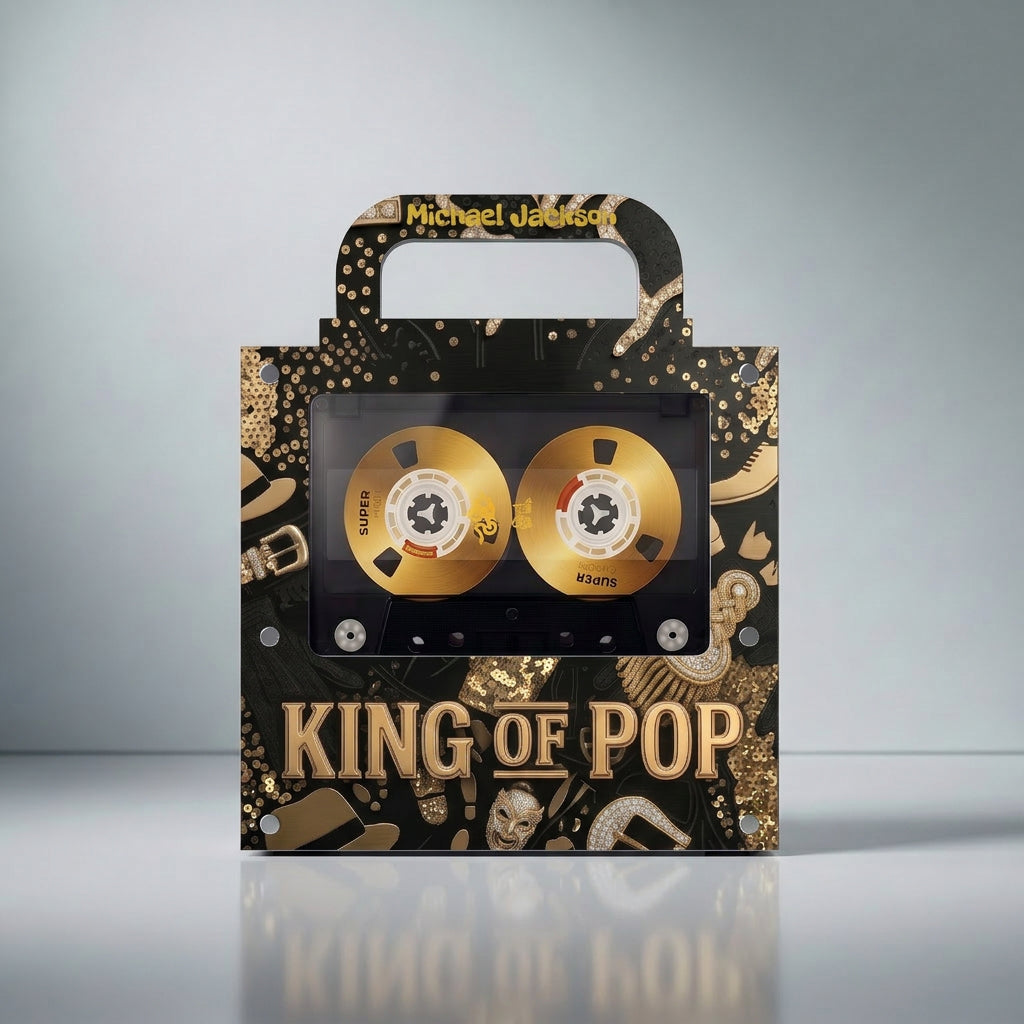 🎵 Iconic Pop Star NFC Fridge Magnet Music Player | Retro Vinyl Style Decor