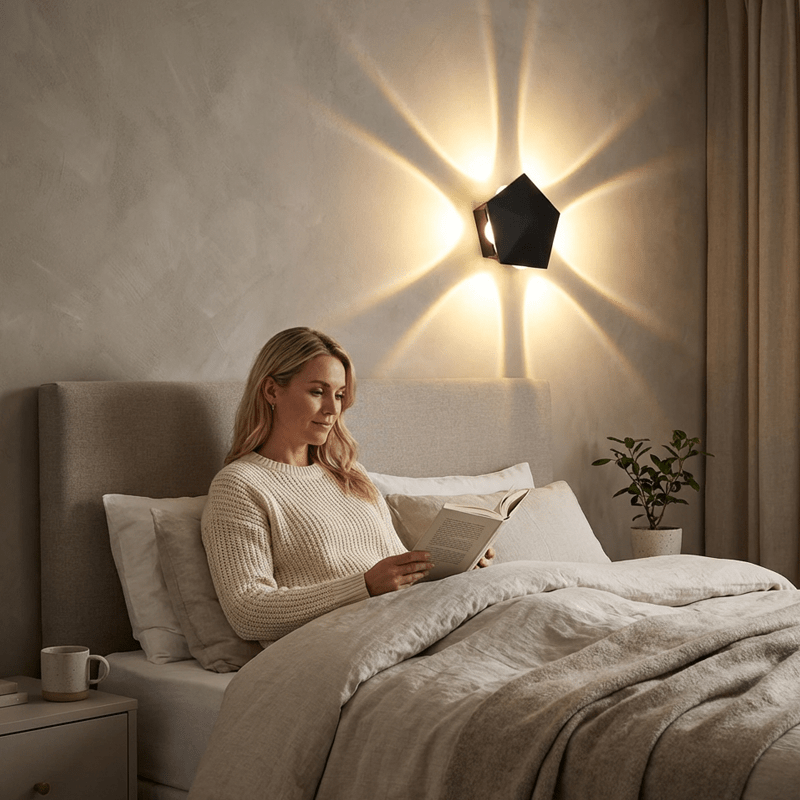 Mira LED Wall Sconce | Geometric, Weather-Resistant Outdoor Wall Light