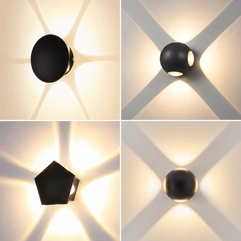 Mira LED Wall Sconce | Geometric, Weather-Resistant Outdoor Wall Light