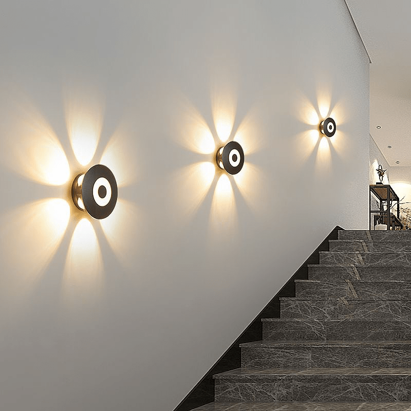 Mira LED Wall Sconce | Geometric, Weather-Resistant Outdoor Wall Light