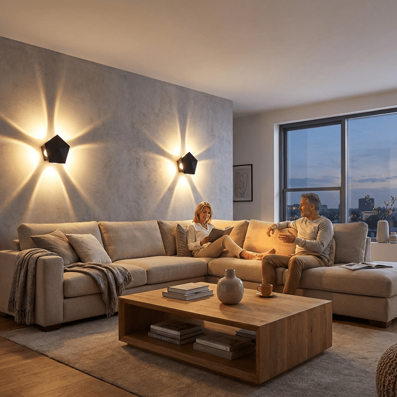 Mira LED Wall Sconce | Geometric, Weather-Resistant Outdoor Wall Light