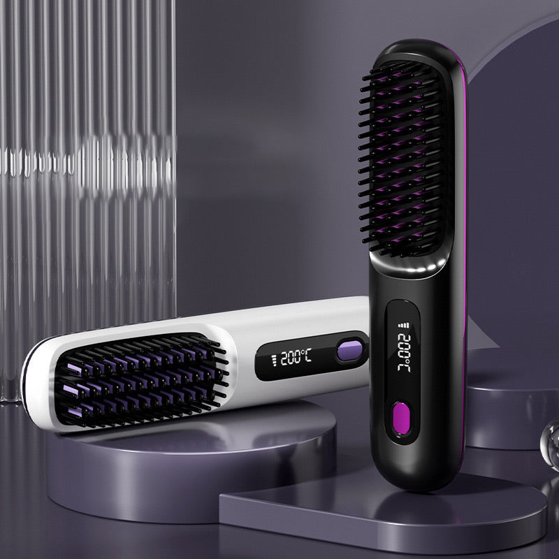 ⏰Hot Sale: 50% OFF💖Cordless Ceramic Heated Hair Straightening Comb