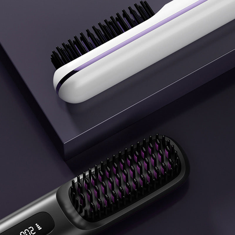 ⏰Hot Sale: 50% OFF💖Cordless Ceramic Heated Hair Straightening Comb