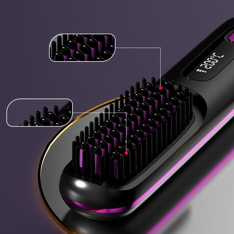 ⏰Hot Sale: 50% OFF💖Cordless Ceramic Heated Hair Straightening Comb