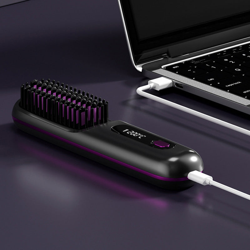 ⏰Hot Sale: 50% OFF💖Cordless Ceramic Heated Hair Straightening Comb