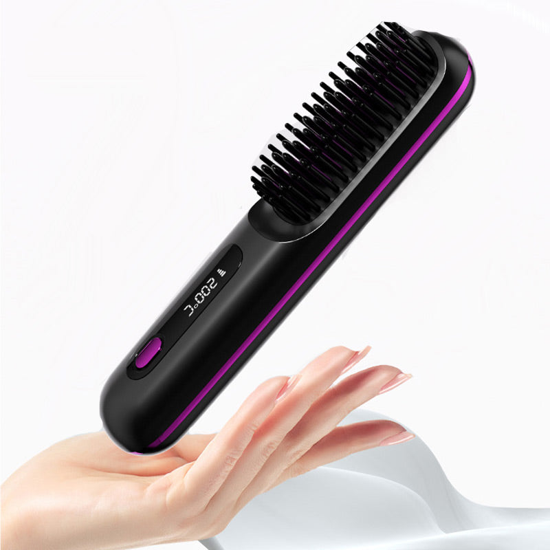 ⏰Hot Sale: 50% OFF💖Cordless Ceramic Heated Hair Straightening Comb