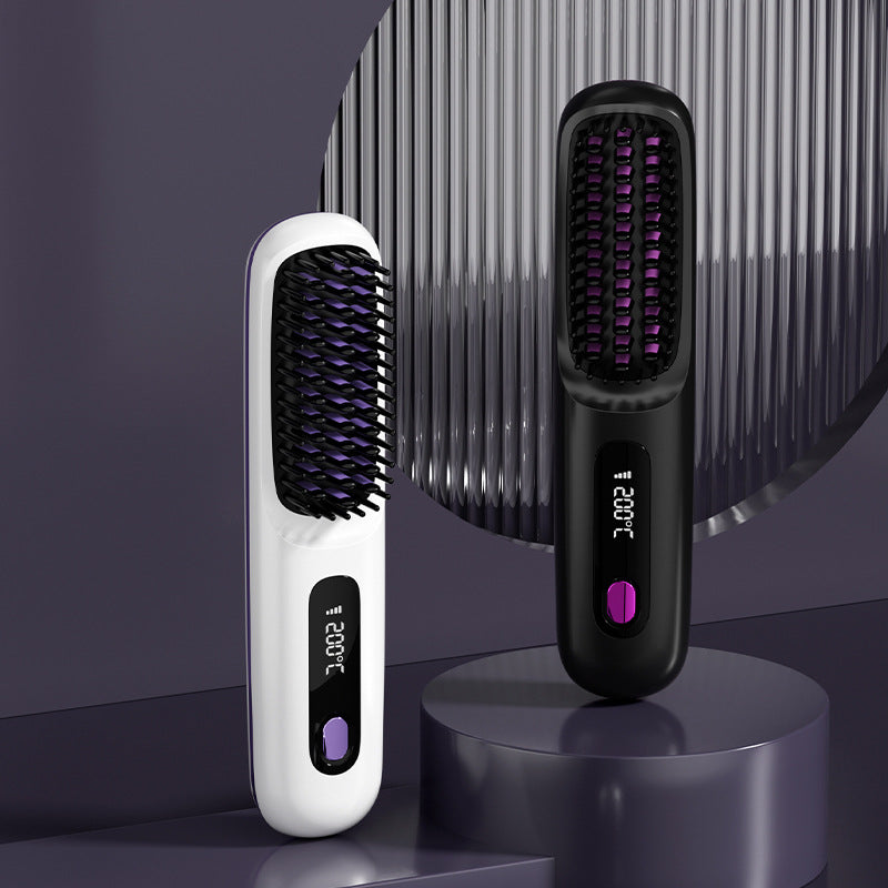 ⏰Hot Sale: 50% OFF💖Cordless Ceramic Heated Hair Straightening Comb