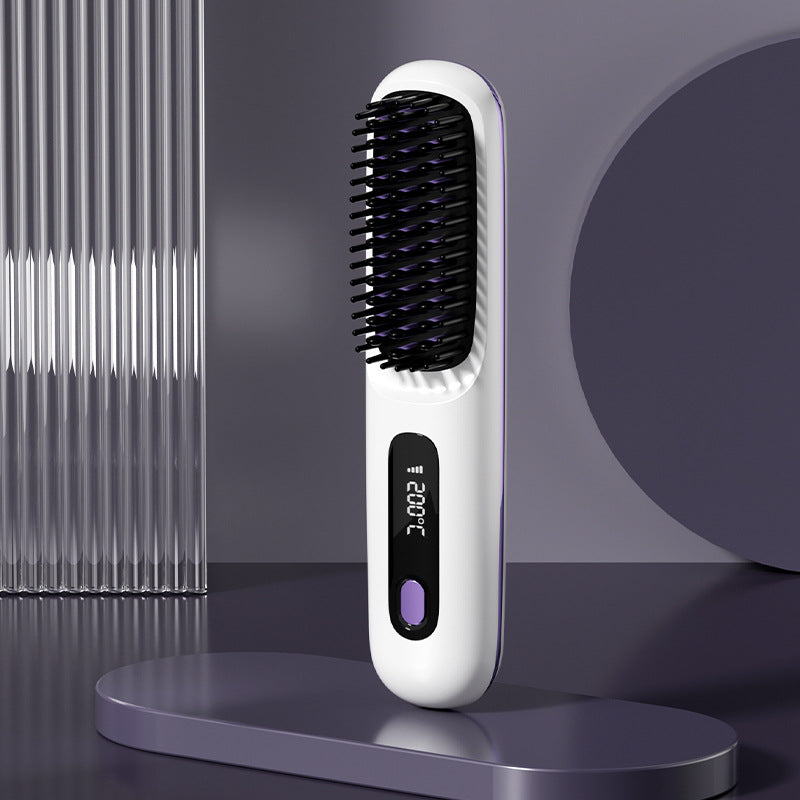 ⏰Hot Sale: 50% OFF💖Cordless Ceramic Heated Hair Straightening Comb