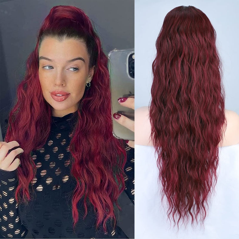 🔥Curly Wavy Frizzy Hair Extension with Ponytail