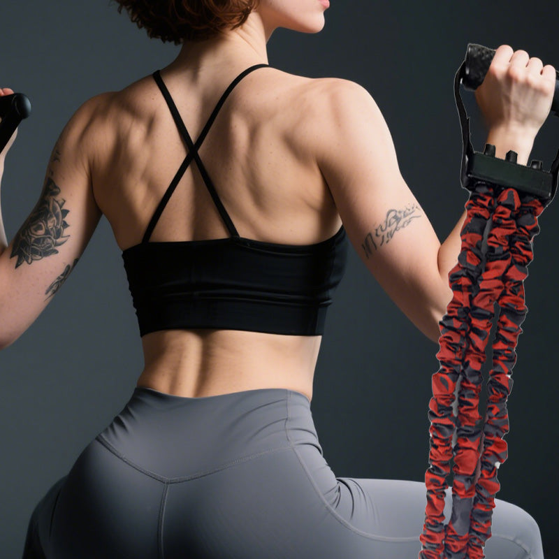 3-Way Natural Latex Resistance Band - Full Body Stretching & Strength Training