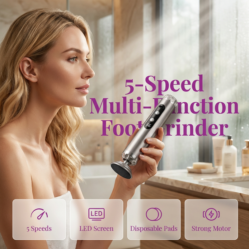 🥳27,000 RPM Electric Foot Renewal – 5 speeds, disposable pads. No scrubbing, salon smooth at home. 🦶✨