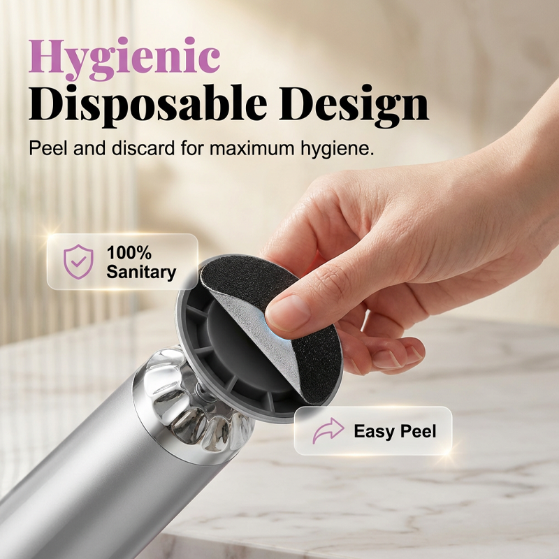 🥳27,000 RPM Electric Foot Renewal – 5 speeds, disposable pads. No scrubbing, salon smooth at home. 🦶✨