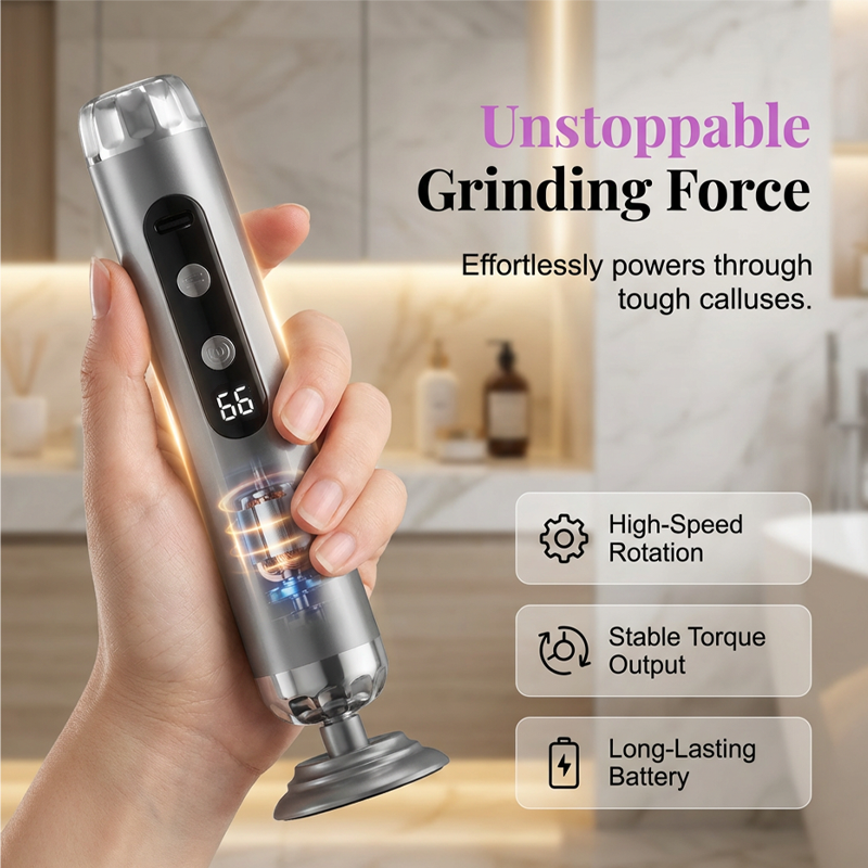 🥳27,000 RPM Electric Foot Renewal – 5 speeds, disposable pads. No scrubbing, salon smooth at home. 🦶✨